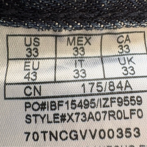 GUESS Del Mar Fit Jeans Women’s 33 Low Rise Slim Ripped Velvet Backing Y2K Denim - Picture 11 of 15